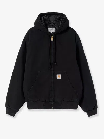 Carhartt Active Sweat Cotton Blend Jacket In Black