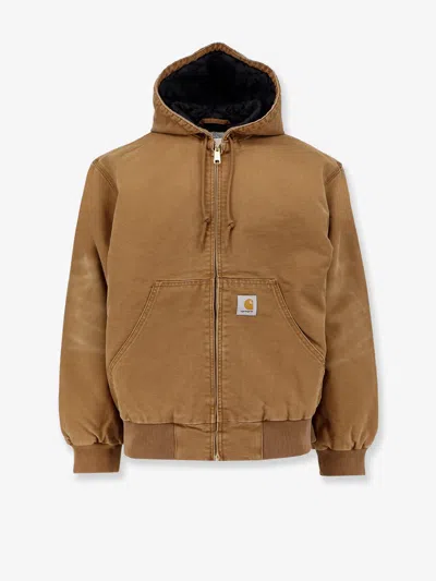 Carhartt Og Active Organic Cotton Jacket In Brown