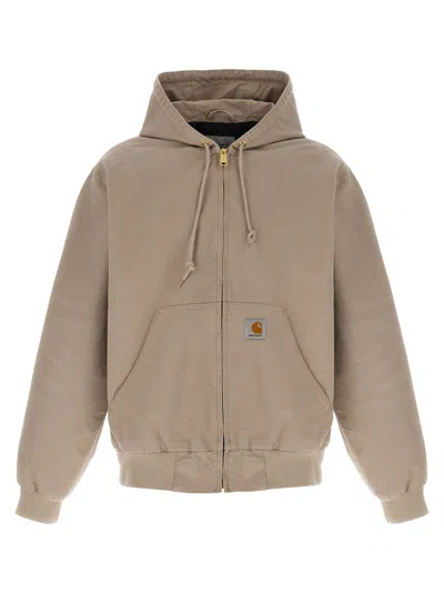 Carhartt Og Active Puffer Jackets Beige In Brown