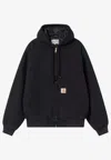 Carhartt Og Active Zip-up Hooded Sweatshirt In Black