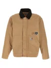 Carhartt Work In Progress Og Arcan Graphic Organic Cotton Canvas Jacket In Brown