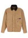 Carhartt Work In Progress Og Arcan Graphic Organic Cotton Canvas Jacket In Burgundy
