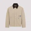 Carhartt Wip Dayton Trucker Dusty Brown Jacket In White