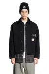 Carhartt Work In Progress Og Arcan Graphic Organic Cotton Canvas Jacket In Black
