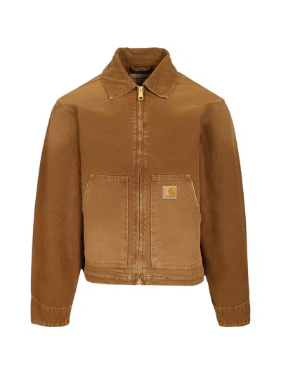 Carhartt Hamilton Brown Og Arcan Destroy Wash Jacket