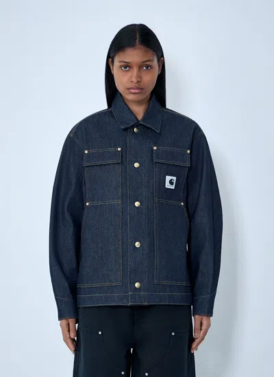 Carhartt Button Patch Pocket Denim Jacket In Blue