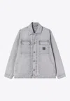 Carhartt Wip Button-up Organic Cotton Jacket In Gray