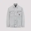 Carhartt Wip Button-up Organic Cotton Jacket In White