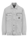 Carhartt Og Arctic Jacket Organic Cotton Dearborn Canvas Jackets Grey In Gray