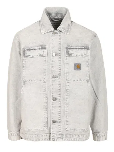 Carhartt Og Arctic Jacket Organic Cotton Dearborn Canvas Jackets Grey In Neutral