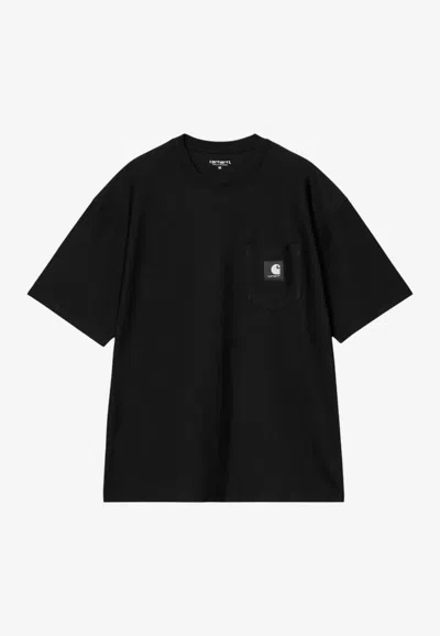 Carhartt Og Chest-pocket Oversized T-shirt In Black