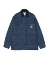 Carhartt Og Chore Corduroy-collar Denim Jacket In Blue