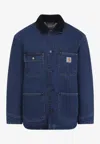 Carhartt Og Chore Corduroy-collar Denim Jacket In Blue