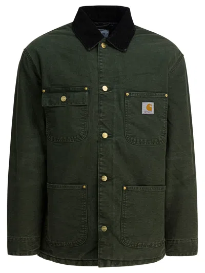 CARHARTT OG CHORE COAT JACKETS AND COATS GREEN
