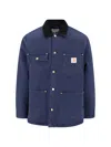 Carhartt Casual Jacket With Long Sleeves And Pockets In Blue