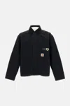 Carhartt Work In Progress Og Arcan Graphic Organic Cotton Canvas Jacket In Black