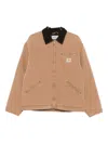 Carhartt Og Detroit Corduroy-collar Jacket In Neutral