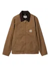 Carhartt Work In Progress Detroit Cotton Canvas Chore Jacket In Brown