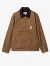 Carhartt Og Detroit Corduroy-collar Jacket In Brown