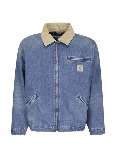 Carhartt Wip Blue Og Detroit Cotton Jacket