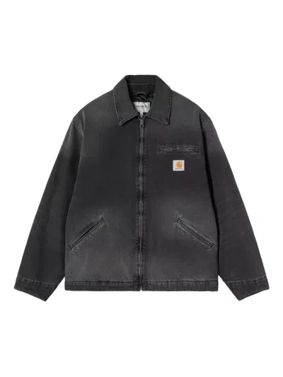 Carhartt Detroit Jacket Cotton Bradento Jackets Black In Multi