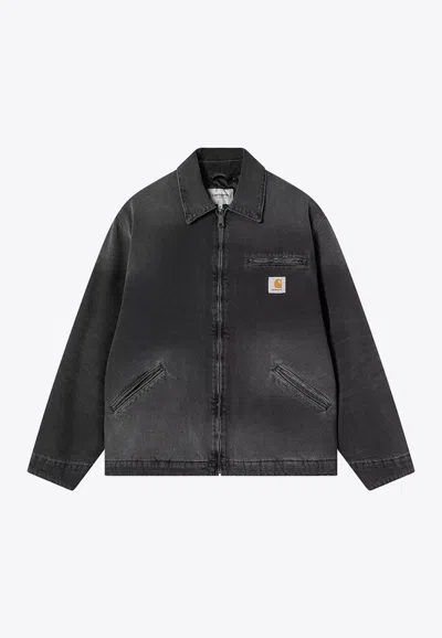 Carhartt Detroit Jacket Cotton Bradento Jackets Black In Multi