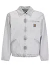 Carhartt Wip Og Detroit Dearborn Canvas Jacket In White