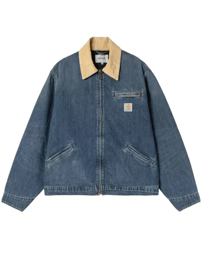 Carhartt Og Detroit Jacket In Blue