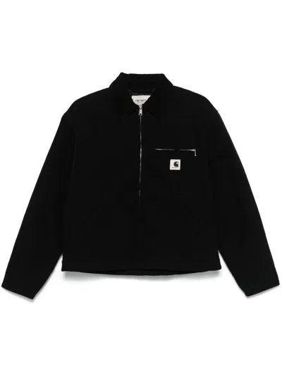 Carhartt Omens Black Detroit Regular-fit Cotton-canvas Jacket Xs