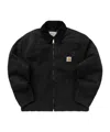 Carhartt Work In Progress Detroit Organic Cotton Canvas Jacket In Black