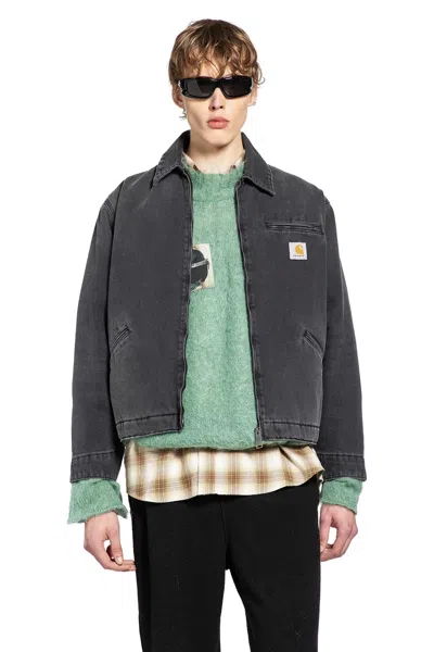 Carhartt Detroit Jacket Cotton Bradento Jackets Black In Multi