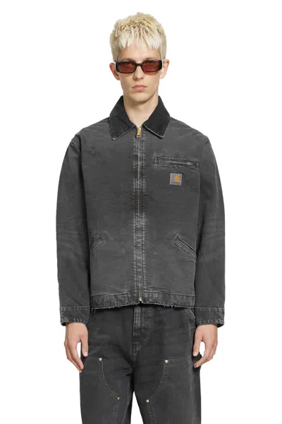 Carhartt Detroit Jacket Cotton Bradento Jackets Black In Multi