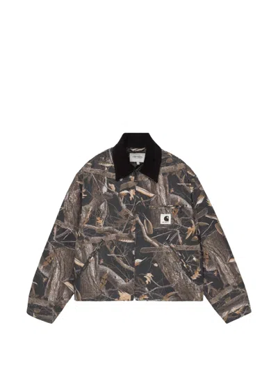 Carhartt Og Detroit Jacket In Brown