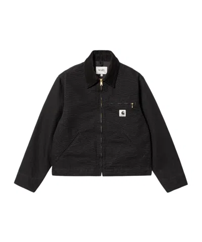 Carhartt Omens Black Detroit Regular-fit Cotton-canvas Jacket Xs