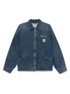Carhartt Og Detroit Puffer Jackets Blue In Blue