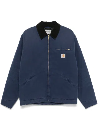 Carhartt Og Detroit Jacket In Blue