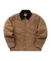 Carhartt Og Detroit Corduroy-collar Jacket In Brown