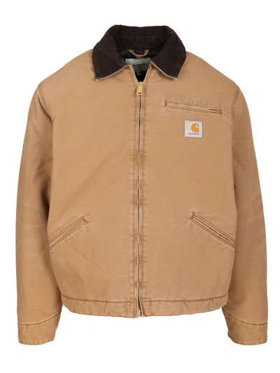 Carhartt Og Detroit Jacket In Brown
