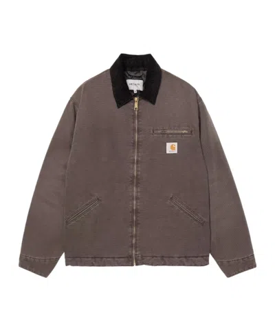 Carhartt Og Detroit Jacket In Brown