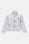Carhartt Wip Og Detroit Dearborn Canvas Jacket In Gray