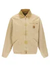 Carhartt Og Detroit Puffer Jackets Beige In Gray