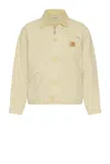 Carhartt Work In Progress Og Detroit Organic Cotton Canvas Jacket In Neutral