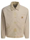 Carhartt Detroit Jacket Organic Cotton Long Sleeves In Neutral