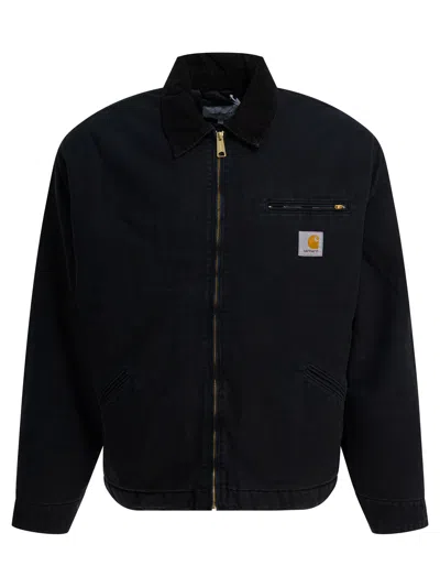 CARHARTT OG DETROIT JACKETS BLACK