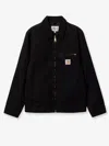 Carhartt Structured Collared Front Pocket Long Sleeve Jacket In Black