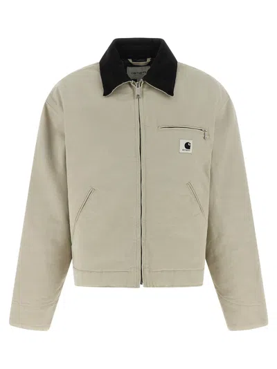 Carhartt Og Detroit Puffer Jackets Beige In Neutral