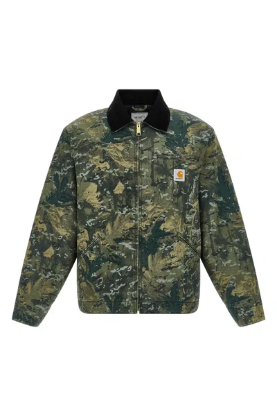 Carhartt Velvet Collar Detroit Jacket In Multi