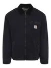 Carhartt Work In Progress Detroit Organic Cotton Canvas Jacket In Black