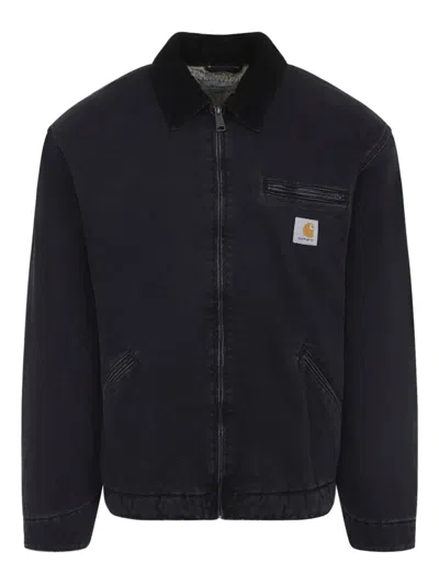 CARHARTT OG DETROIT ZIP-FASTENING CORDUROY-COLLAR JACKET
