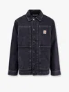 Carhartt Black Denim Og Double Front Jacket In Black